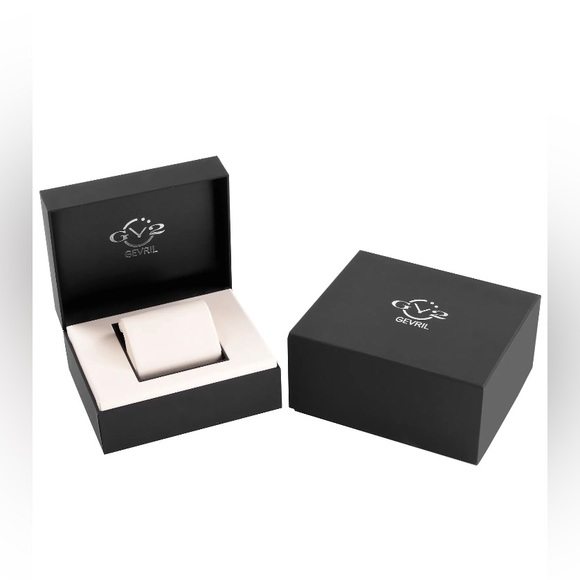 GV2 By Gevril Women's 12404 Naples Diamand White MOP Dial Two Tone Watch - Picture 5 of 8